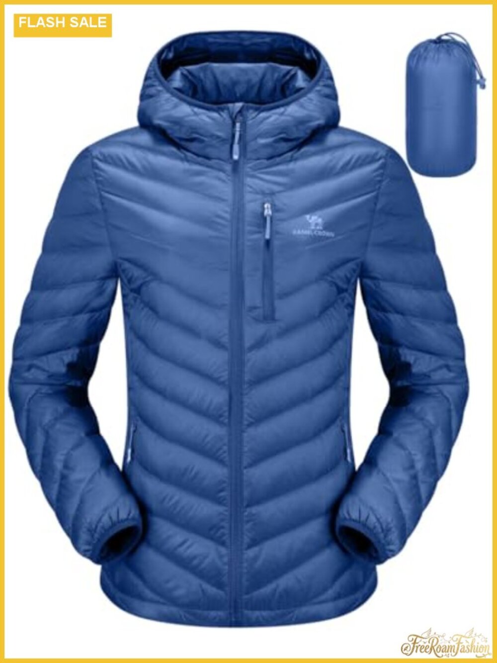 CAMEL CROWN Women's Lightweight Packable Down Puffer Jacket Hooded